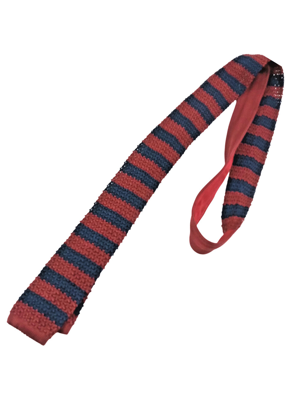 J Crew Silk Square Tie Navy Blue Red Maroon 60"